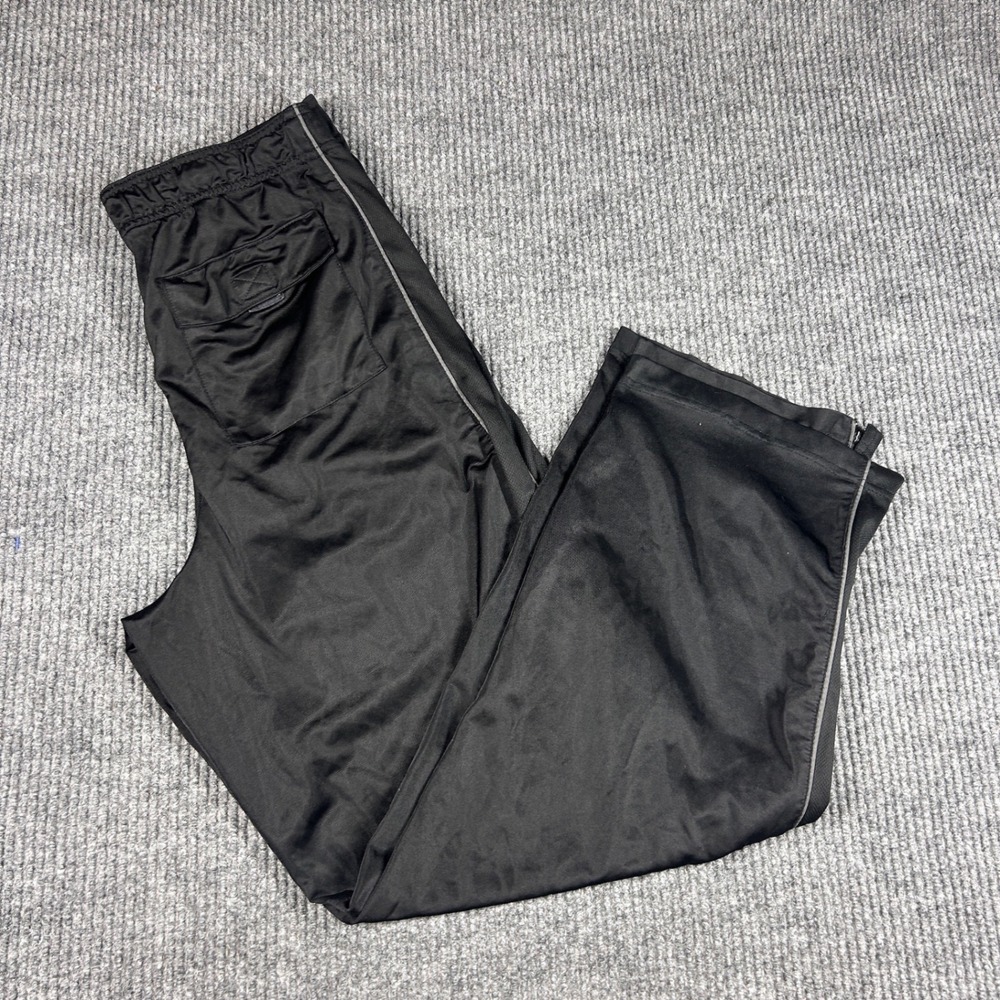 Athletech Pants Mens L Black Track Ankle Zip Athletic Training